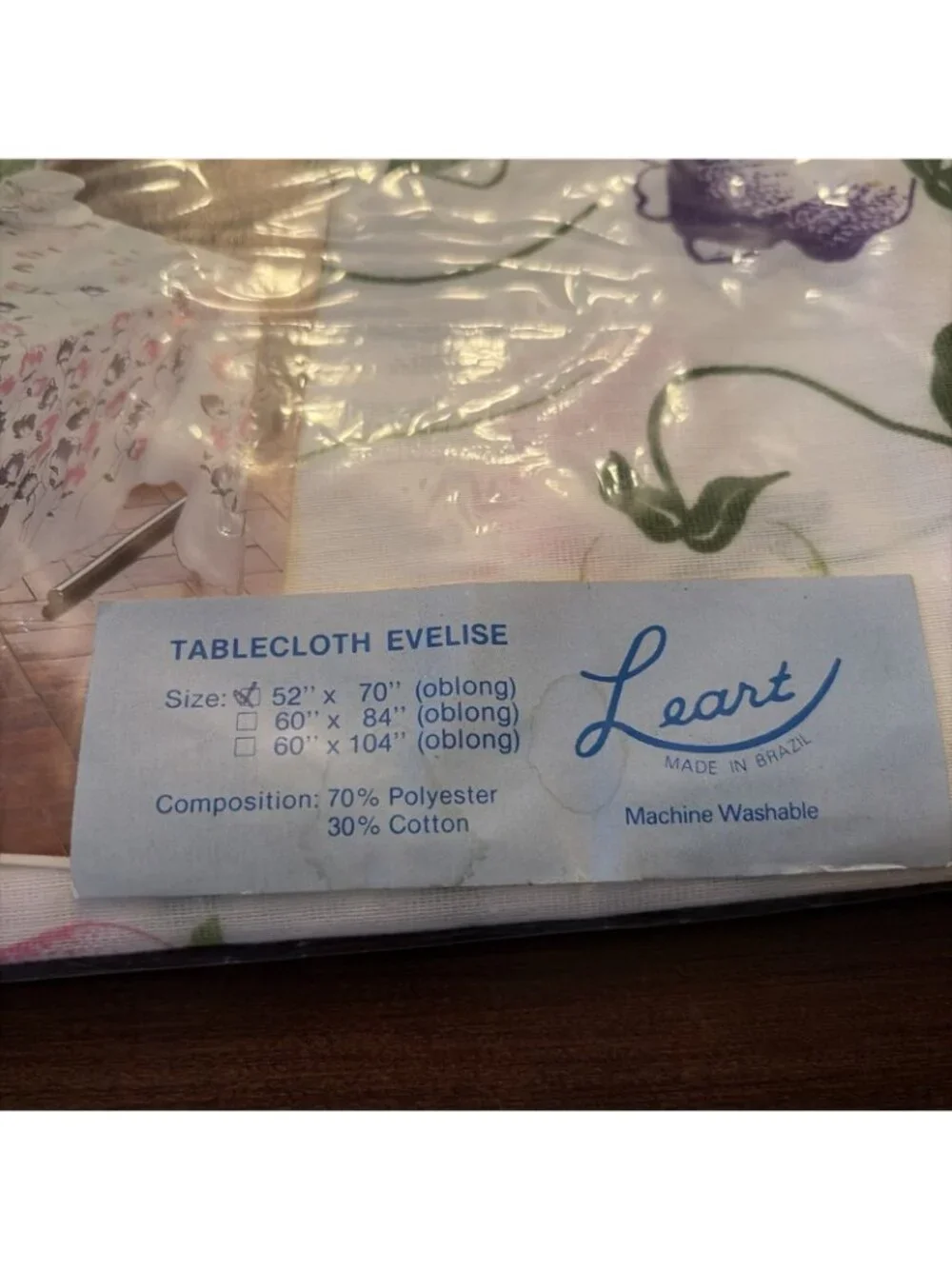 Leart Floral Tablecloth 52X70